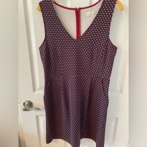 Ladies dress red blue maison Jules